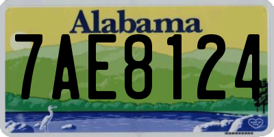 AL license plate 7AE8124