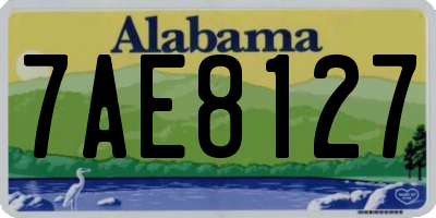 AL license plate 7AE8127