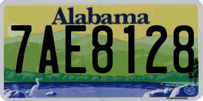 AL license plate 7AE8128