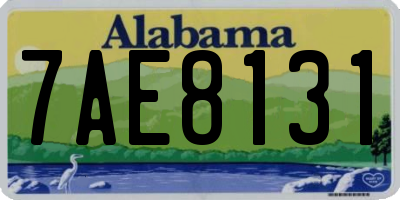 AL license plate 7AE8131