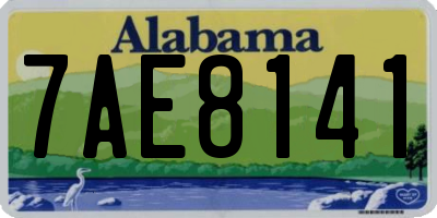 AL license plate 7AE8141