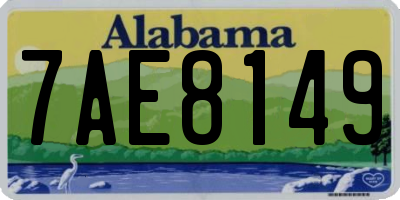 AL license plate 7AE8149