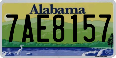 AL license plate 7AE8157