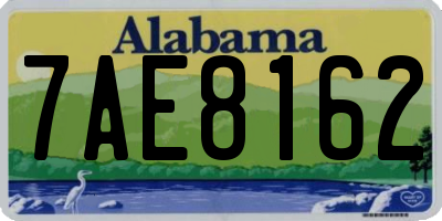 AL license plate 7AE8162