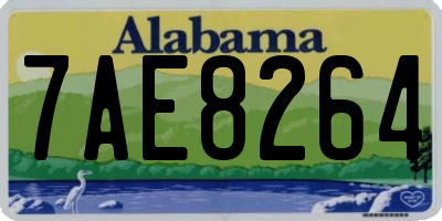 AL license plate 7AE8264