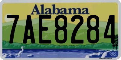 AL license plate 7AE8284