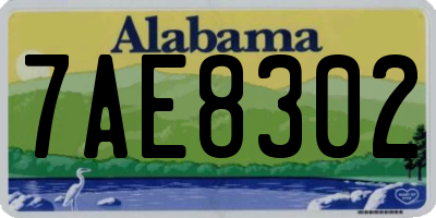 AL license plate 7AE8302