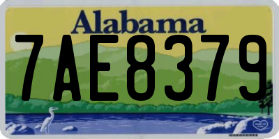 AL license plate 7AE8379