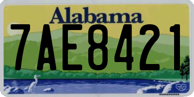 AL license plate 7AE8421