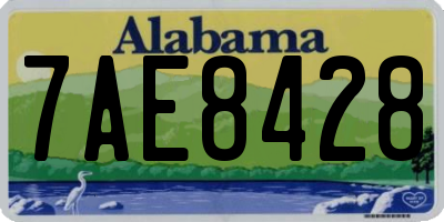 AL license plate 7AE8428