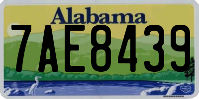 AL license plate 7AE8439
