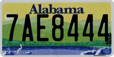 AL license plate 7AE8444