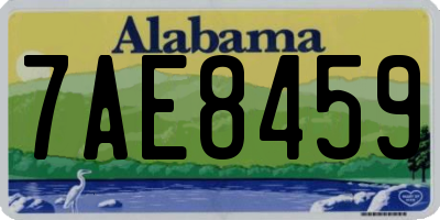 AL license plate 7AE8459