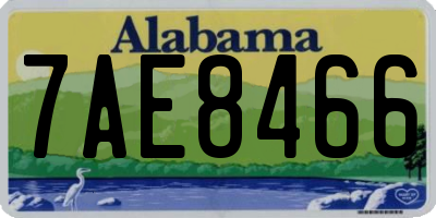 AL license plate 7AE8466