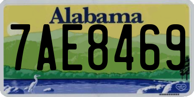 AL license plate 7AE8469