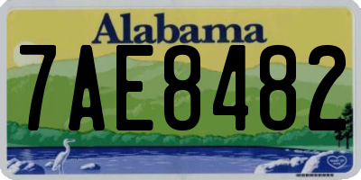 AL license plate 7AE8482