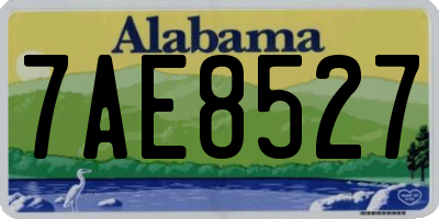 AL license plate 7AE8527