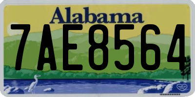 AL license plate 7AE8564