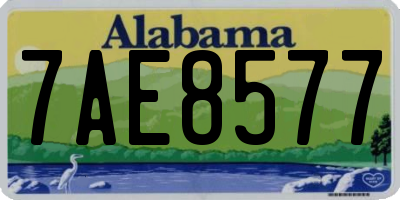 AL license plate 7AE8577
