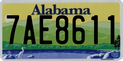 AL license plate 7AE8611