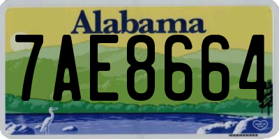 AL license plate 7AE8664