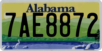 AL license plate 7AE8872