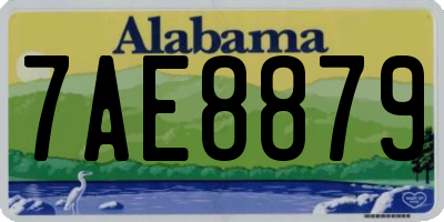 AL license plate 7AE8879
