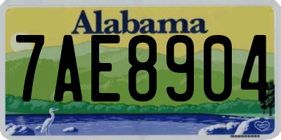 AL license plate 7AE8904