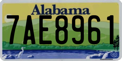 AL license plate 7AE8961