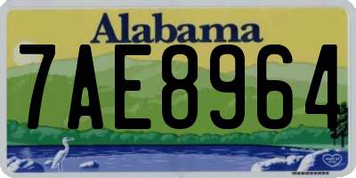 AL license plate 7AE8964