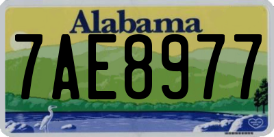 AL license plate 7AE8977