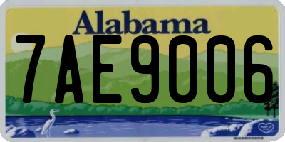 AL license plate 7AE9006
