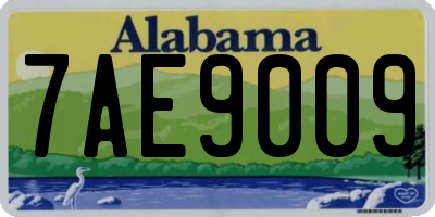 AL license plate 7AE9009