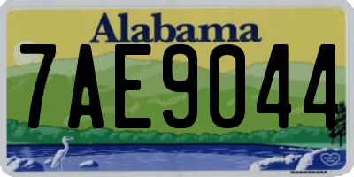 AL license plate 7AE9044