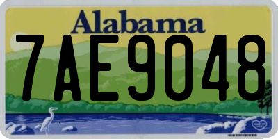 AL license plate 7AE9048