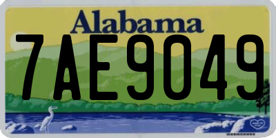 AL license plate 7AE9049
