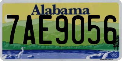 AL license plate 7AE9056