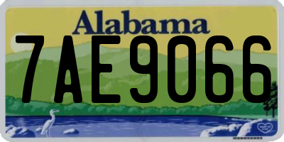 AL license plate 7AE9066