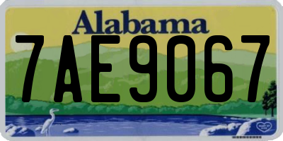 AL license plate 7AE9067