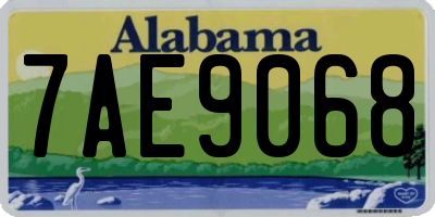 AL license plate 7AE9068