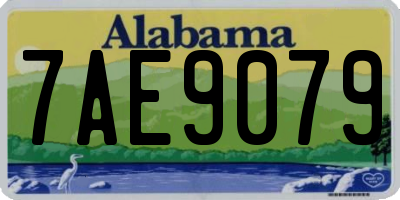AL license plate 7AE9079