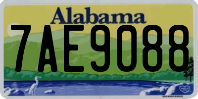 AL license plate 7AE9088