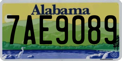 AL license plate 7AE9089