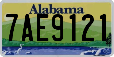 AL license plate 7AE9121