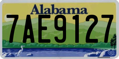 AL license plate 7AE9127