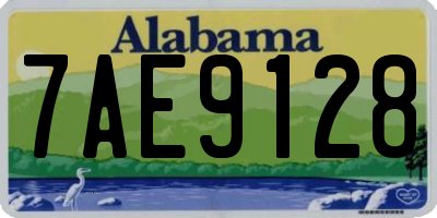 AL license plate 7AE9128