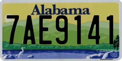 AL license plate 7AE9141