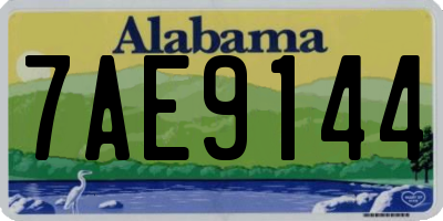 AL license plate 7AE9144