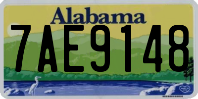AL license plate 7AE9148
