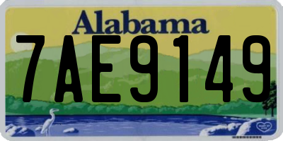 AL license plate 7AE9149